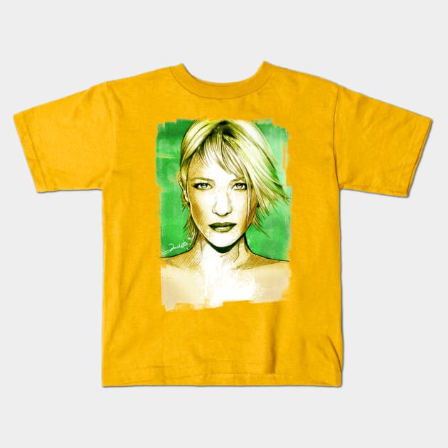 Cate Blanchett Kids T-Shirt by renatodsc